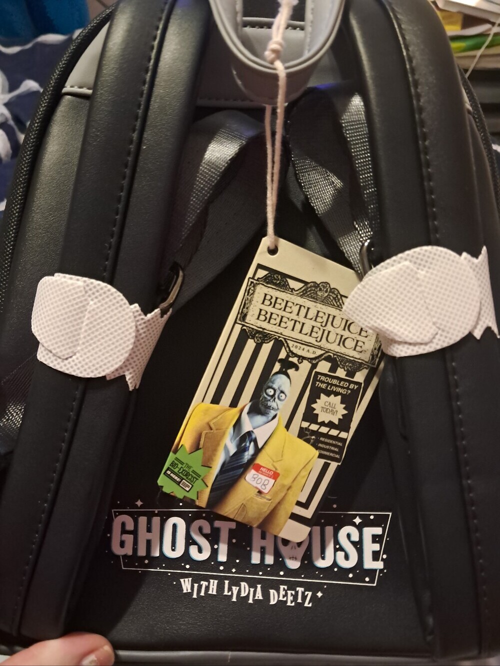 NWT Loungefly Warner Brothers Beetlejuice 2 Mini Backpack - Picture 4 of 5